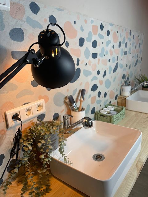 Cómo hacer efecto terrazo en pared 34 11 6