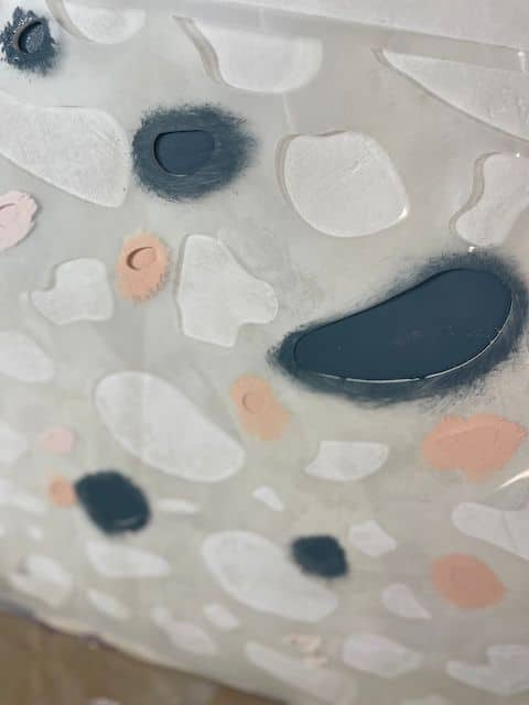 Cómo hacer efecto terrazo en pared 12 9 6