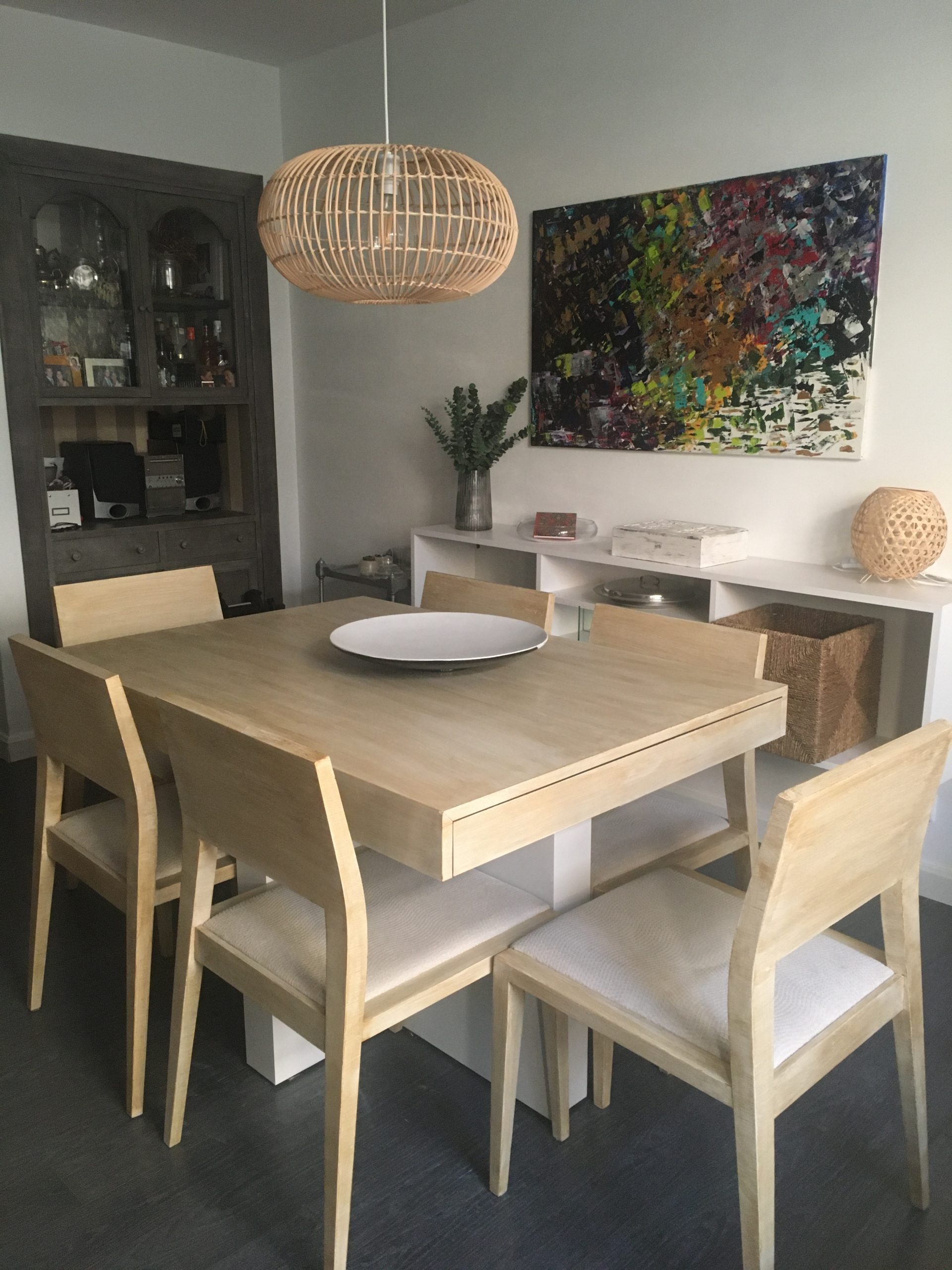 Cómo hacer efecto madera con pintura 26 mesa y sillas con efecto madera