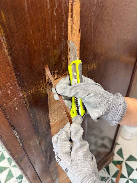 Quitamos los trozos del lateral