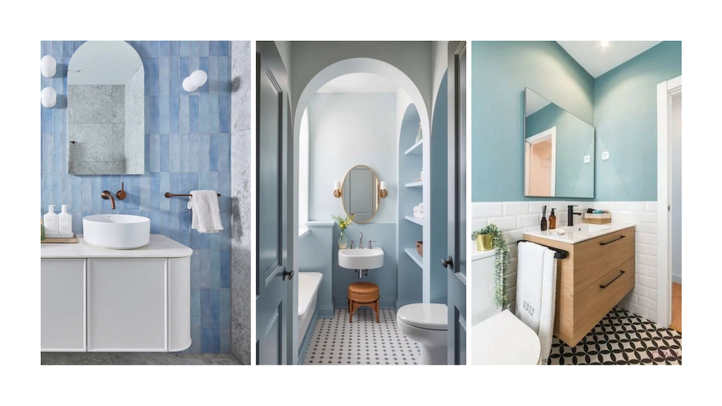 Inspiración baños azules