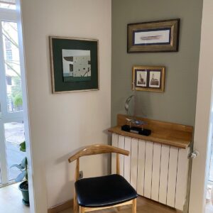 Blanco perla y Bola verde