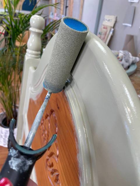 Cómo pintar un cabecero de madera 11 Bola Verde 11