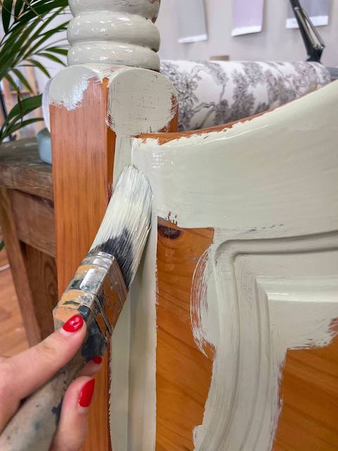 Cómo pintar un cabecero de madera 9 Bola Verde 4