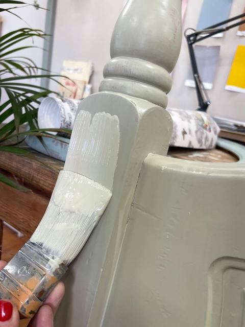 Cómo pintar un cabecero de madera 15 Bola Verde 8