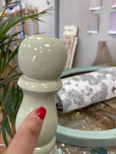 Cómo pintar un cabecero de madera 16 Bola Verde 9