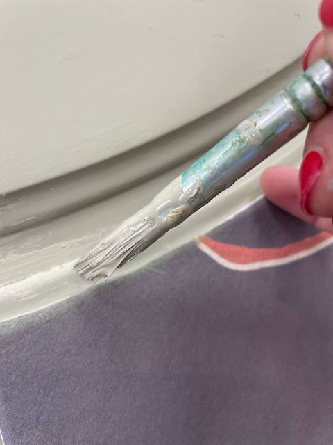 Cómo pintar un cabecero de madera 29 Cabecero retoque