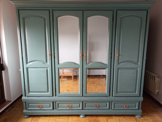 Cómo pintar un armario por menos de 60€ 47 Armario pintado en Verde Vintage