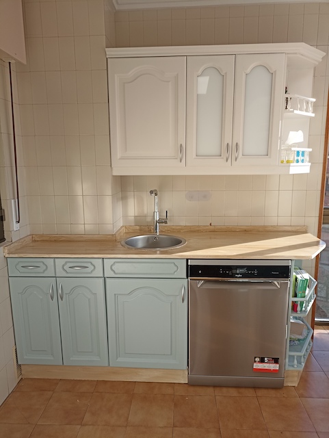 Taller Cantera Vintage 9 Cocina pintada azul, blanco y madera