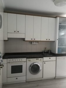 Color De Tiza 2022 26 Cocina azul vintage 1 antes