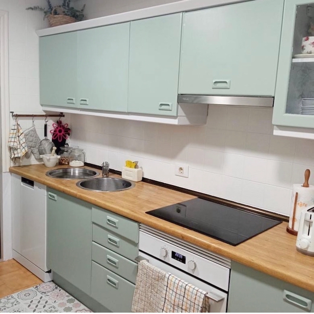 Color De Tiza 2022 12 Cocina evasequeiros verde macilla despues