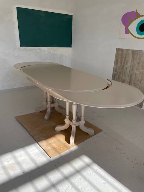 Cómo pintar una mesa de madera de comedor 14 Color Oliva mesa de comedor