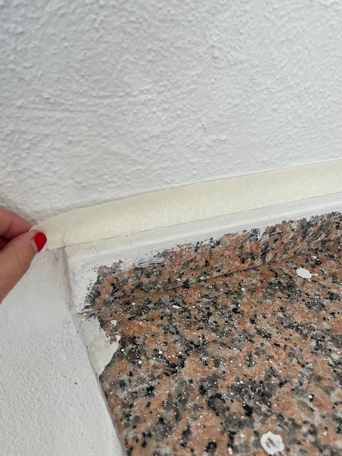 Cómo pintar una encimera 10 Encimera cinta
