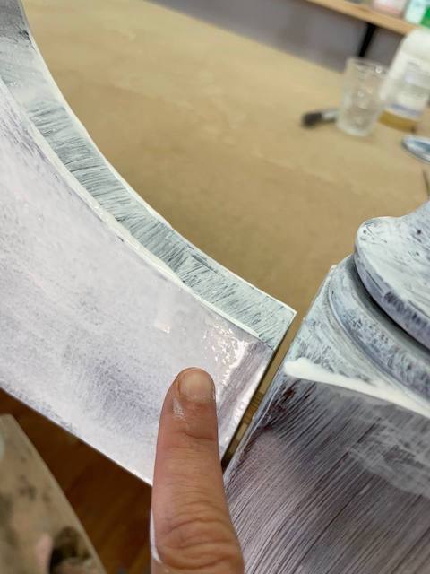 Cómo restaurar un viejo cabecero 14 Exceso de producto 2