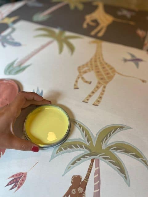 ¿Cómo combinar papel pintado y pintura? 54 Fauna Blanco tara 1