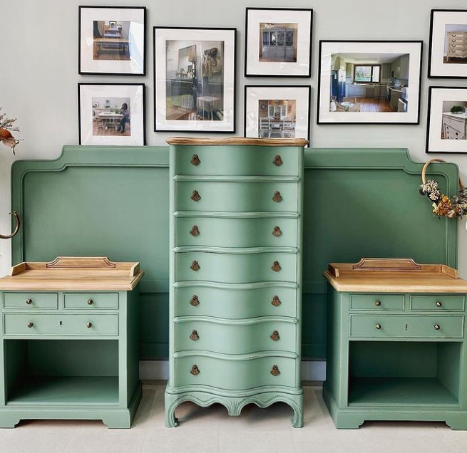 Consejos para pintar muebles oscuros 31 Muebles en color Humo Verde