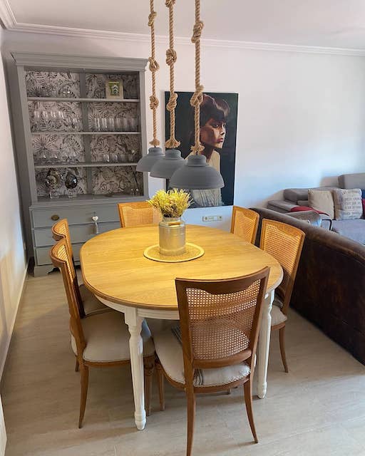 Taller La Circuleta 12 Mesa de salon restaurada