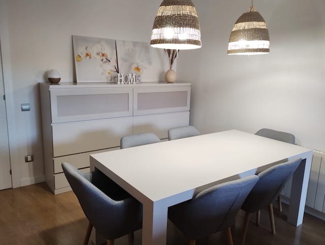 Cómo pintar una mesa de madera de comedor 28 Lino mesa comedor