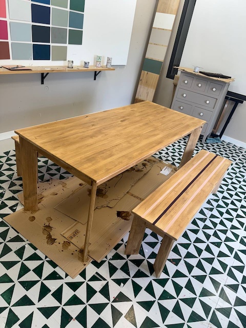 Cómo proteger muebles de exterior 19 Conjunto de muebles de exterior pintado y protegido