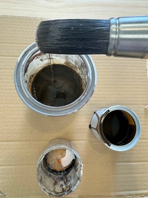 Cómo proteger muebles de exterior 8 Pátina nogal con agua