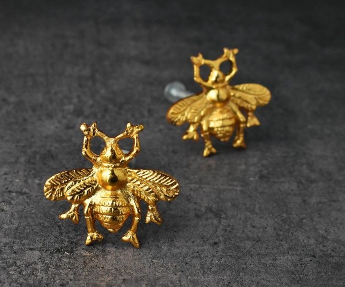 Pack de 2 tiradores Abeja Dorada 1 Pack de 2 tiradores Abeja Dorada