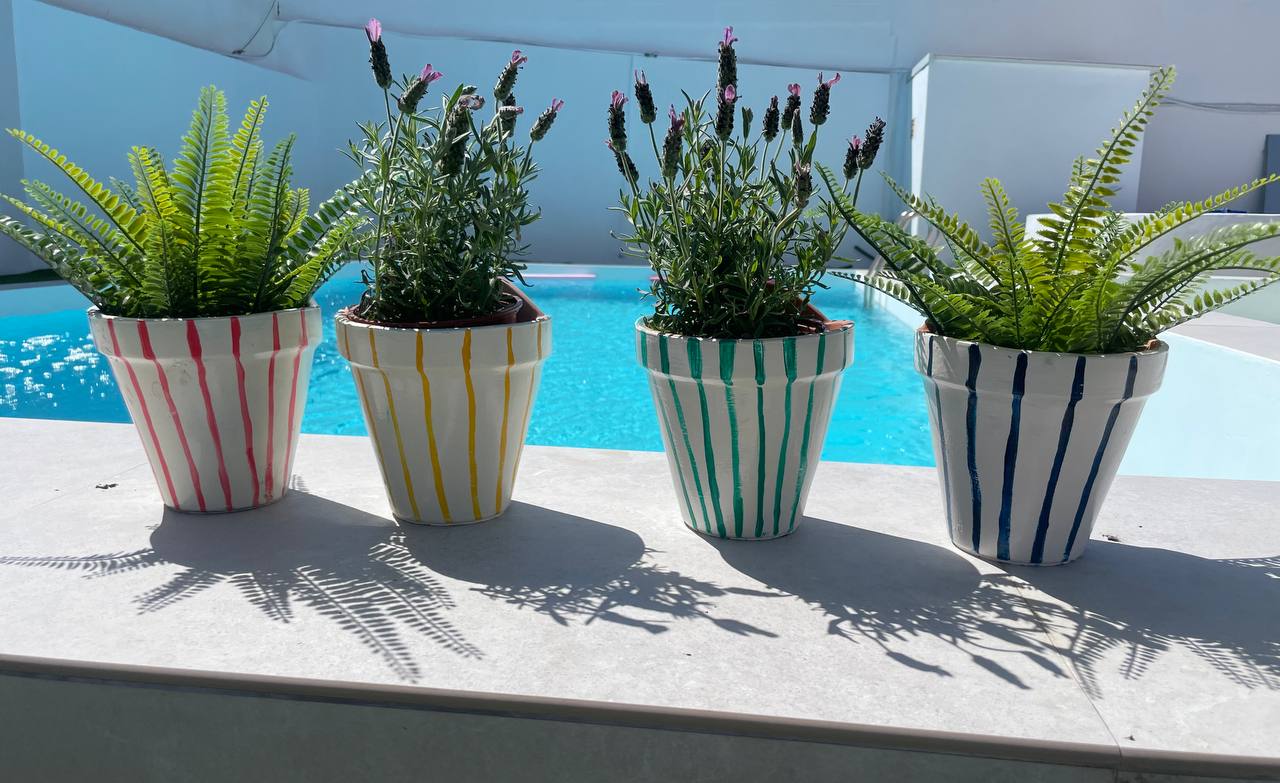 8 ideas creativas para aprovechar restos de pintura 11 Ideas para pintar macetas de terracota