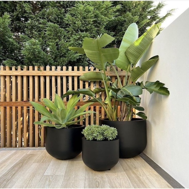 Maceteros xxl negros