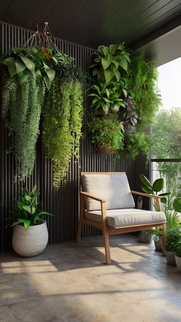 Jardineras verticales balcón