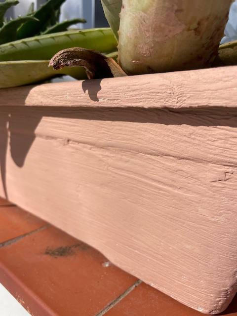 Maceta Rosa Greta con textura