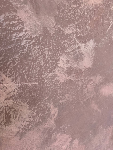 Pared con masilla de texturas