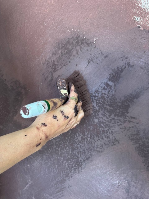 Matizamos con otra capa de masilla de texturas