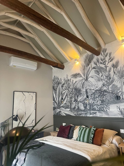 Zócalo pintado en Fuerteventura