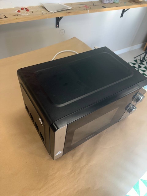 Como pintar un microondas 4 Como pintar un microondas negro