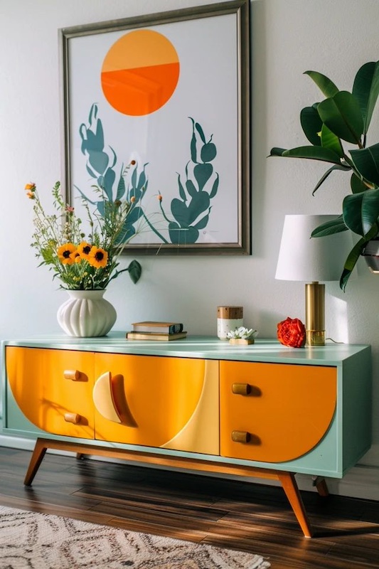 Mueble estilo mid-century