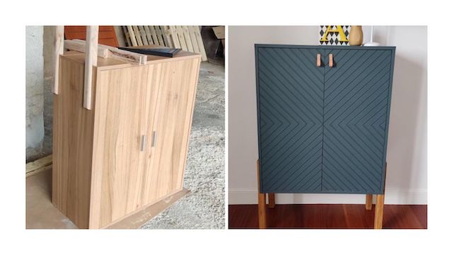 Cómo ampliar espacios con pintura 15 Mueble con patas para ganar amplitud optica