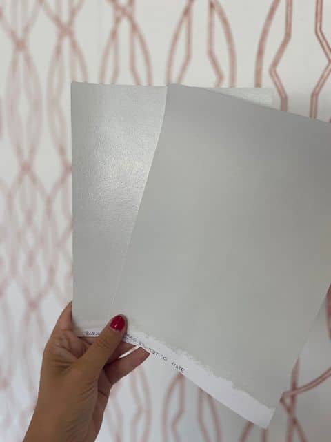 Diferencias entre acabado mate y satinado 5 Muestras Blanco Invertido