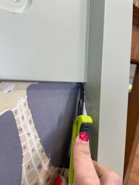 Cómo pintar un cabecero de madera 26 Papel Fauna F 4