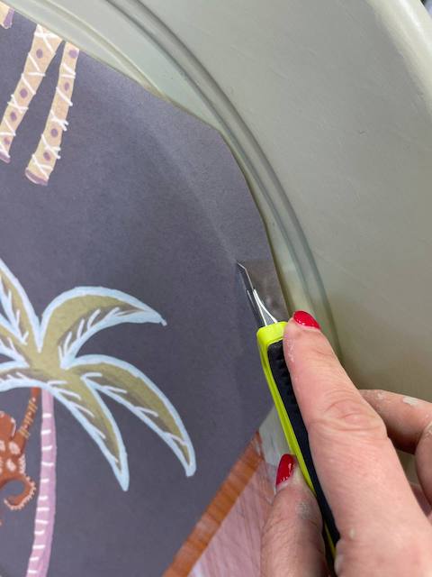 Cómo pintar un cabecero de madera 28 Papel Fauna F 5