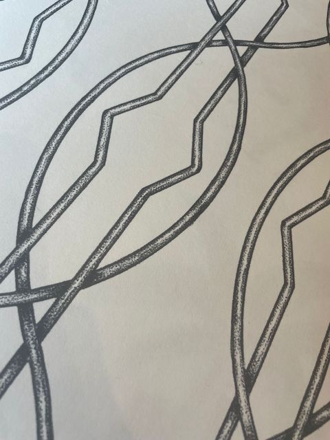 ¿Cómo combinar papel pintado y pintura? 39 Papel Reja Haya Azul 1