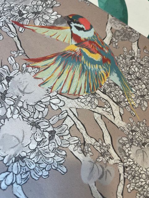 ¿Cómo combinar papel pintado y pintura? 18 Papel pintado naturaleza 1