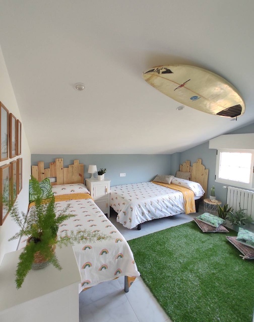 Pared ninos azul celadon