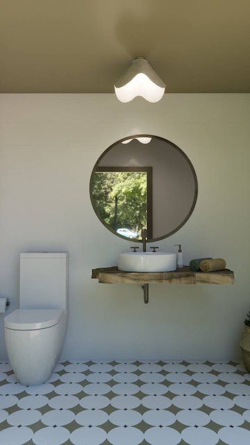 Tutorial para pintar el suelo del baño con plantilla: proyecto