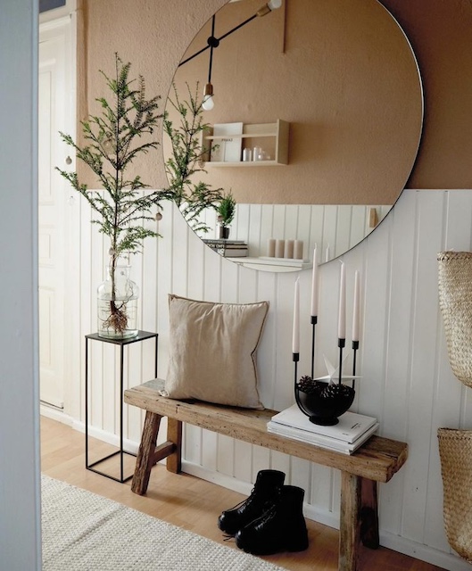 Ideas de recibidor: bancos y espejos