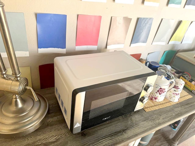 Como pintar un microondas 17 Como pintar un microondas resultado final