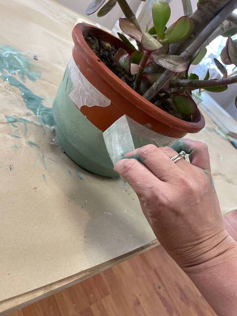 Quitamos la cinta en húmedo