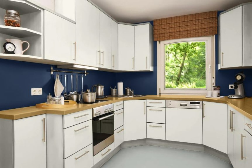 Salon de Te y Azul Marino