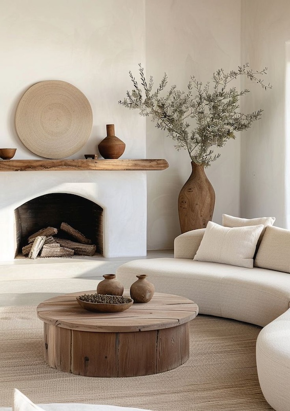 Efecto microcemento en todo el frontal incluida chimenea