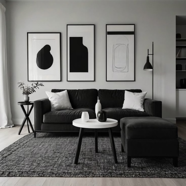 pintar paredes con muebles oscuros