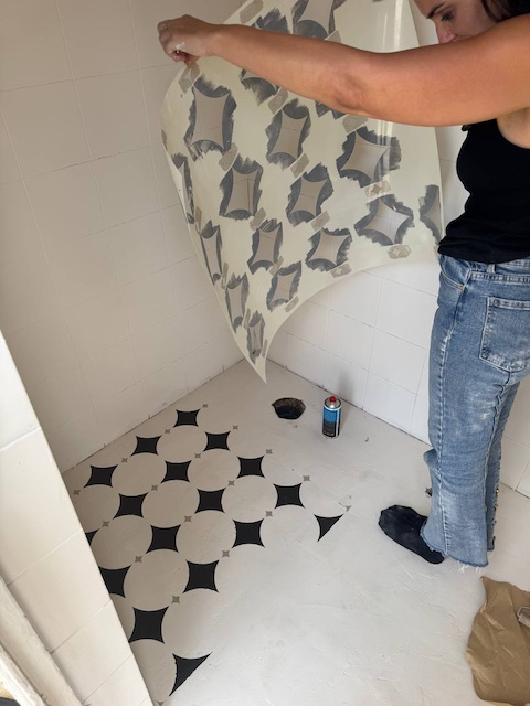 Gema moviendo la plantilla