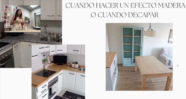 Cómo restaurar un mueble antiguo. 35 Taller efecto madera 4